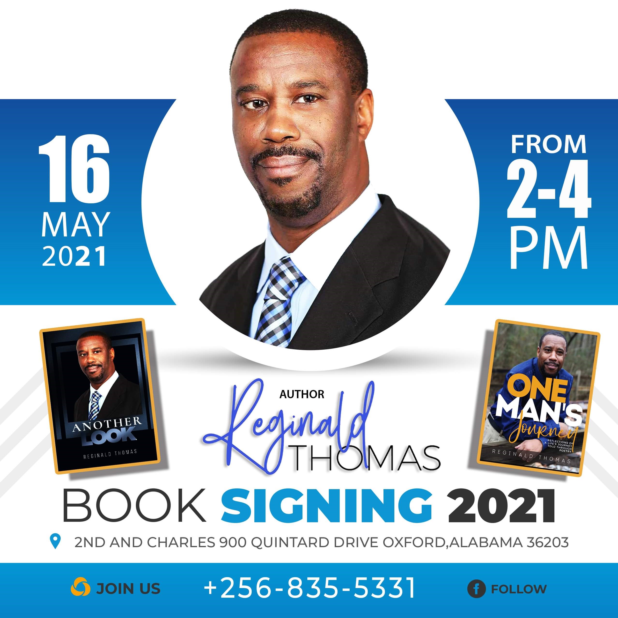 Author Reginald Thomas Book Signing 2021