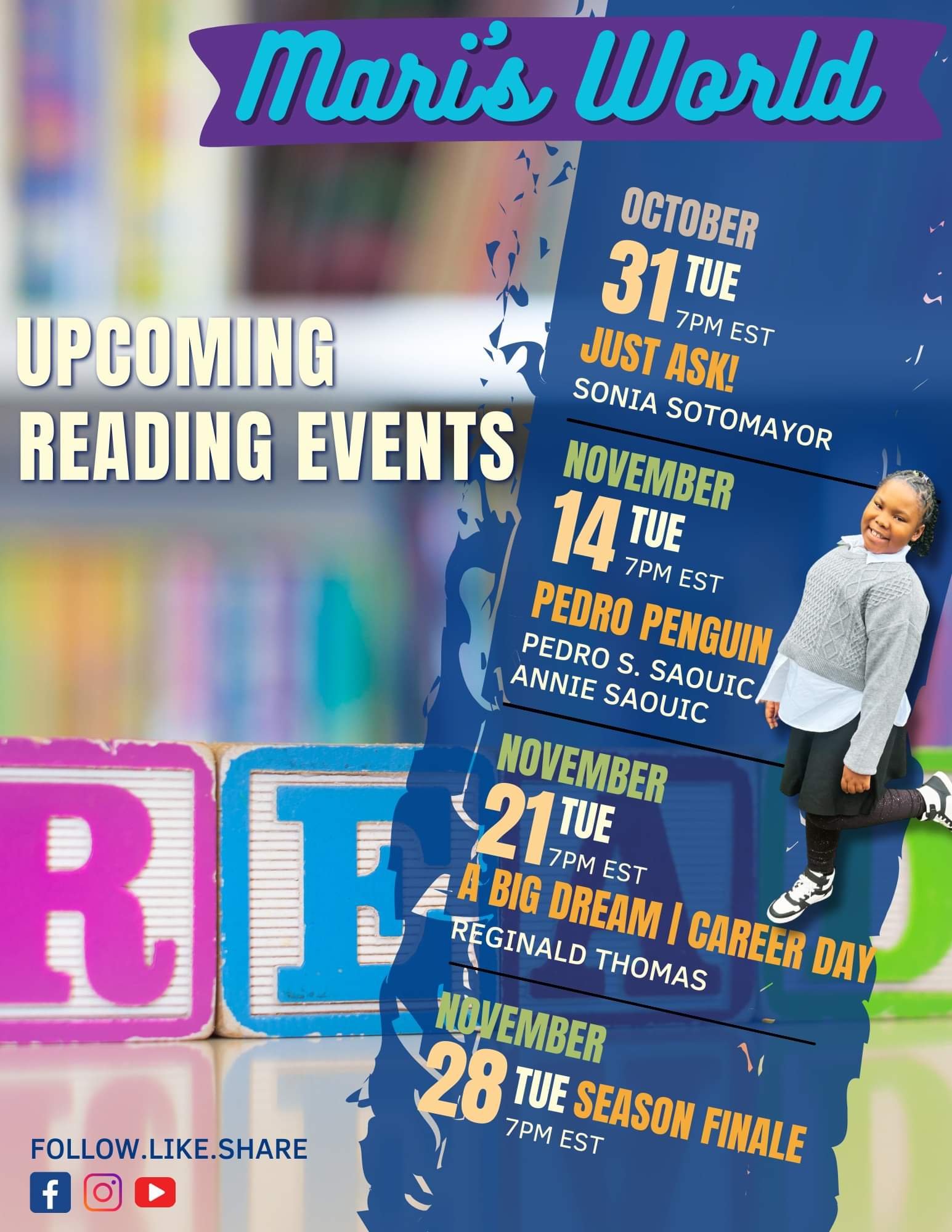 Mari’s World Reading Event