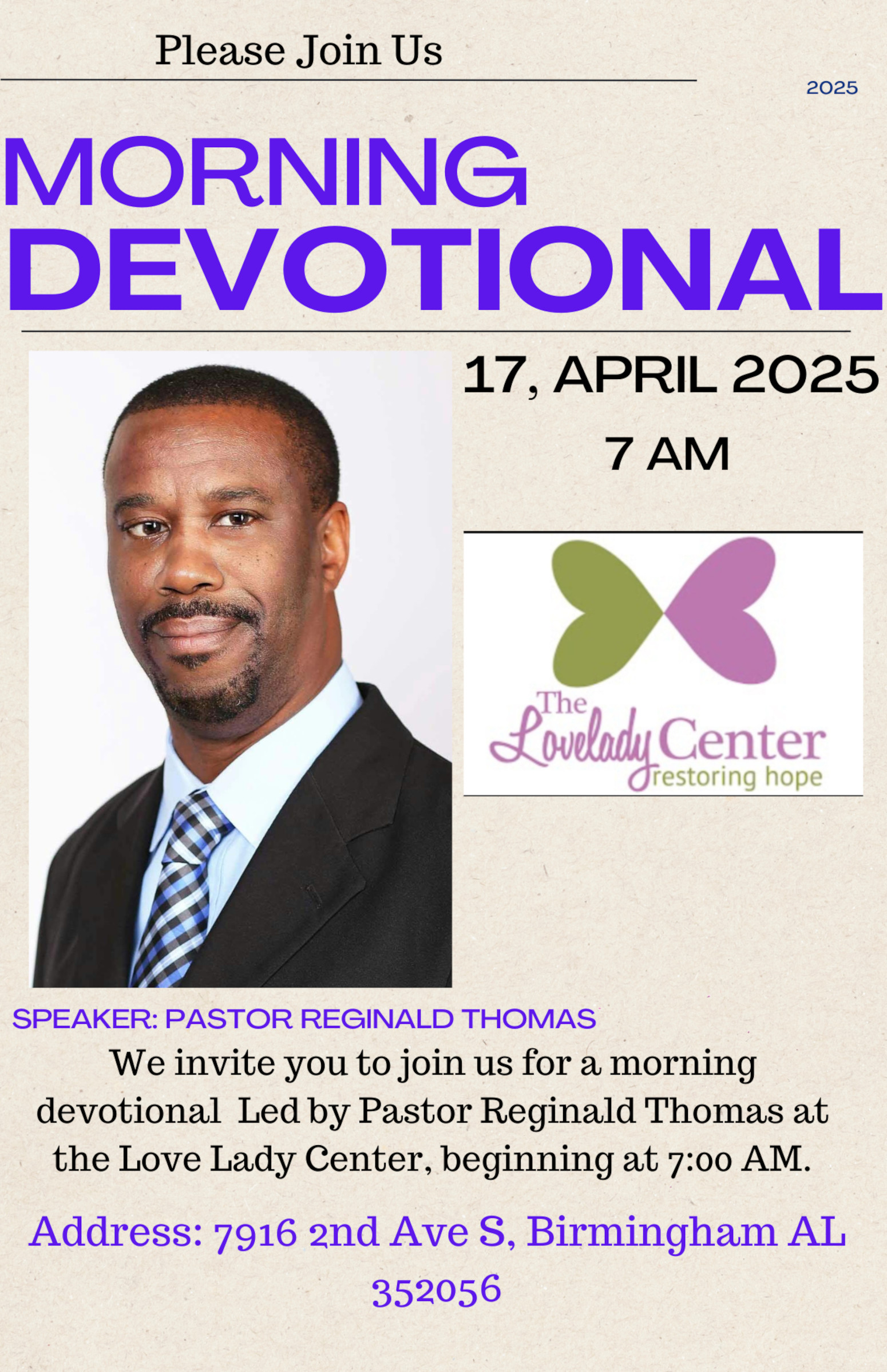 The Lovelady Center Morning Devotional